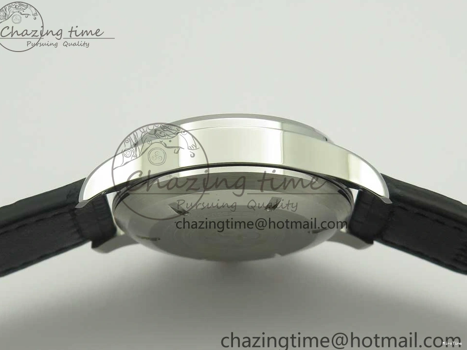 MIROTIME 0213 Pilot Chrono 377725 SS ZF 1:1 Best Edition White Dial on Black Leather Strap A Soft 7183